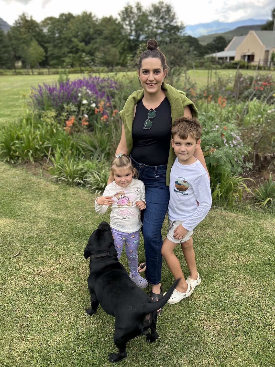 Yolande, founder of Baby Sleeping Coach, with her family